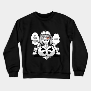 Nohkins Hanabata - its over 9000 Crewneck Sweatshirt